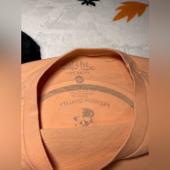 Peach Salt Life Long Sleeve Shirt Men’s Medium - Picture 10 of 12